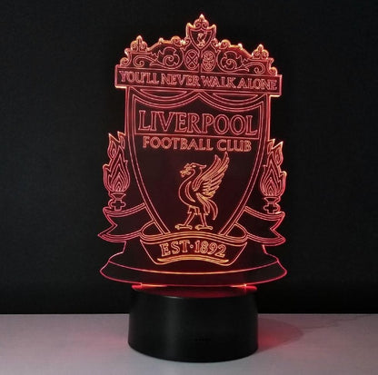 3D Liverpool FC LED Lamp