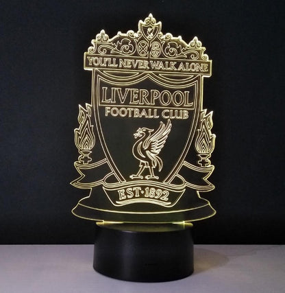 3D Liverpool FC LED Lamp